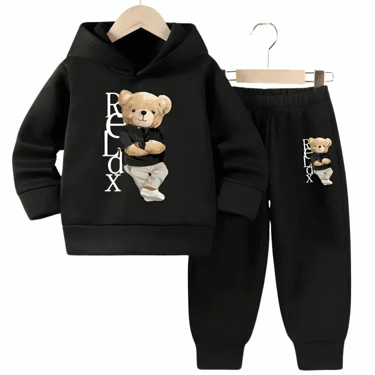Famous Relax Fleece Hoodie Tracksuit - Kin Trends