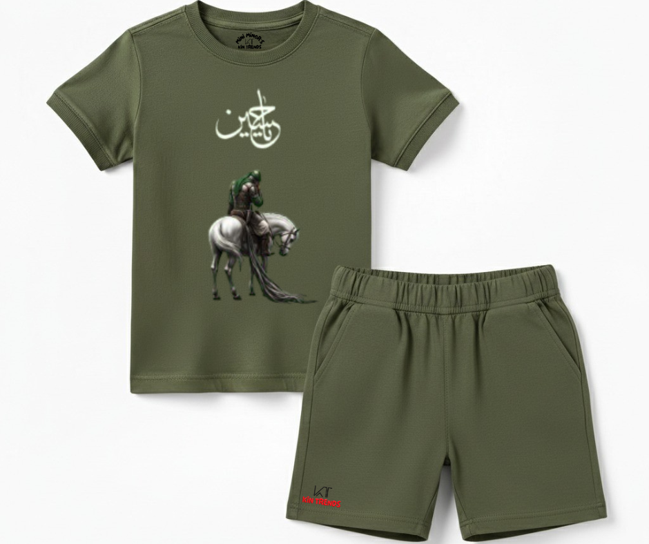 Ya Hussain Shorts Set D2