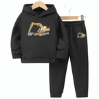 Excavator Fleece Hoodie Tracksuit - Kin Trends