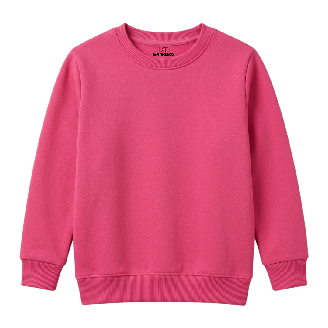 Plain 310GSM Cotton Fleece Sweatshirt