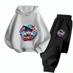 Goku Fleece Hoodie Tracksuit - Kin Trends