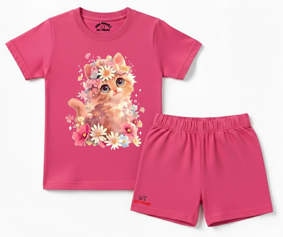 Beauty Cat Shorts Set