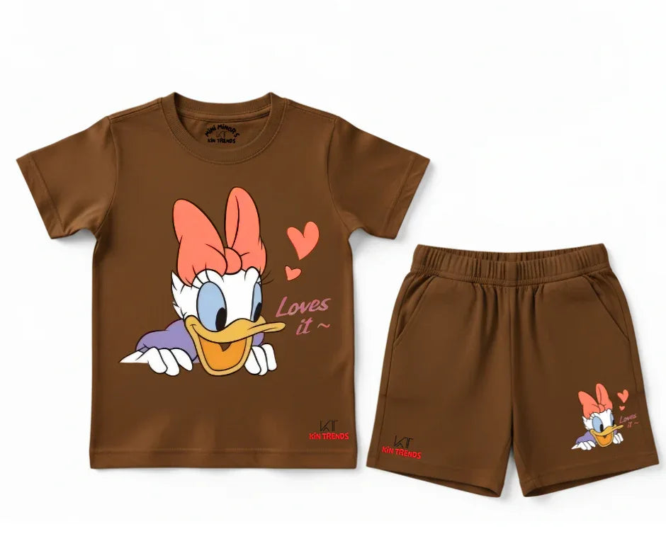 Duck Loves it Shorts Set | Kids T shirt and shorts | Mini Minors Kin Trends | Kintrends