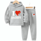I Love Daddy Hoodie Tracksuit - Kin Trends