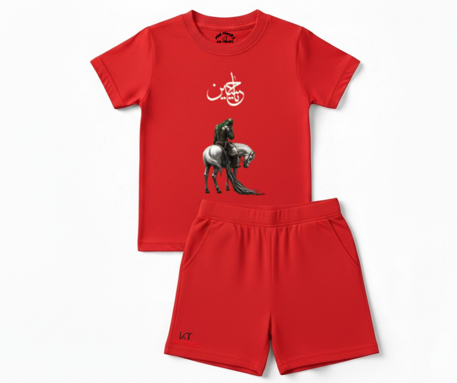 Ya Hussain Shorts Set D2