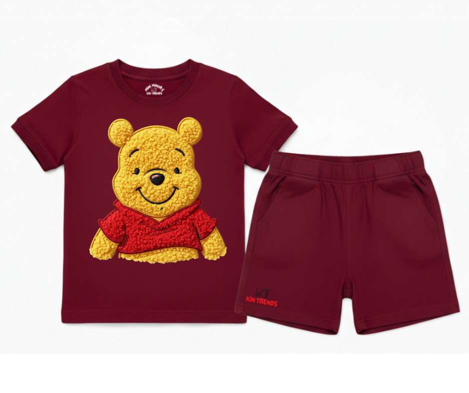 WTP Shorts Set (Not Embroidered) Kids T shirt and shorts | Mini Minors Kin Trends | Kintrends