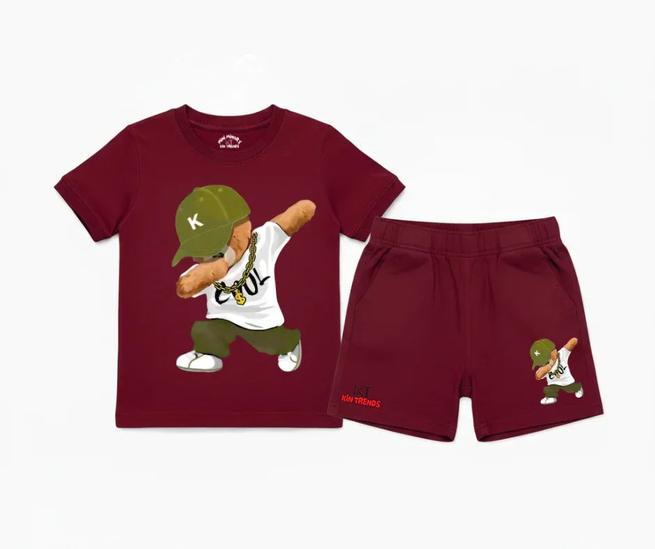 Favourite The SWAG Bear Shorts Set | Mini Minors Kintrends