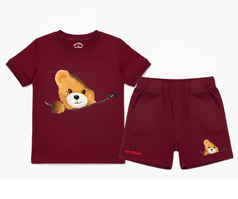The Peek-a-Boo Shorts Set | Mini Minors Kintrends