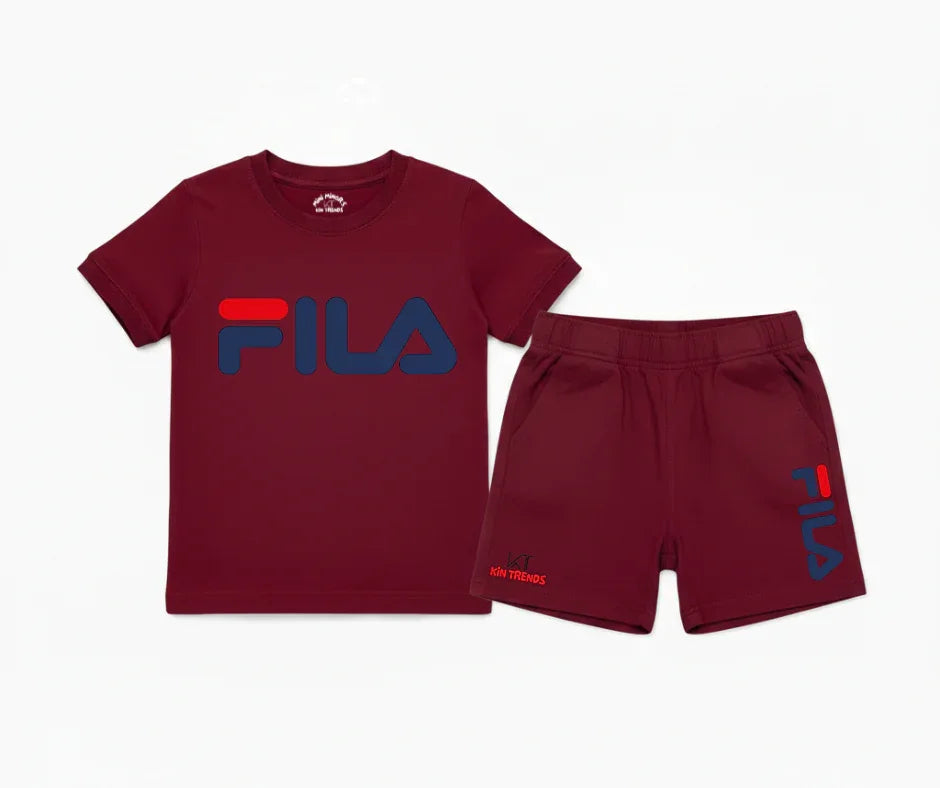 FLA Shorts Set Kids T shirt and shorts | Mini Minors Kin Trends | Kintrends