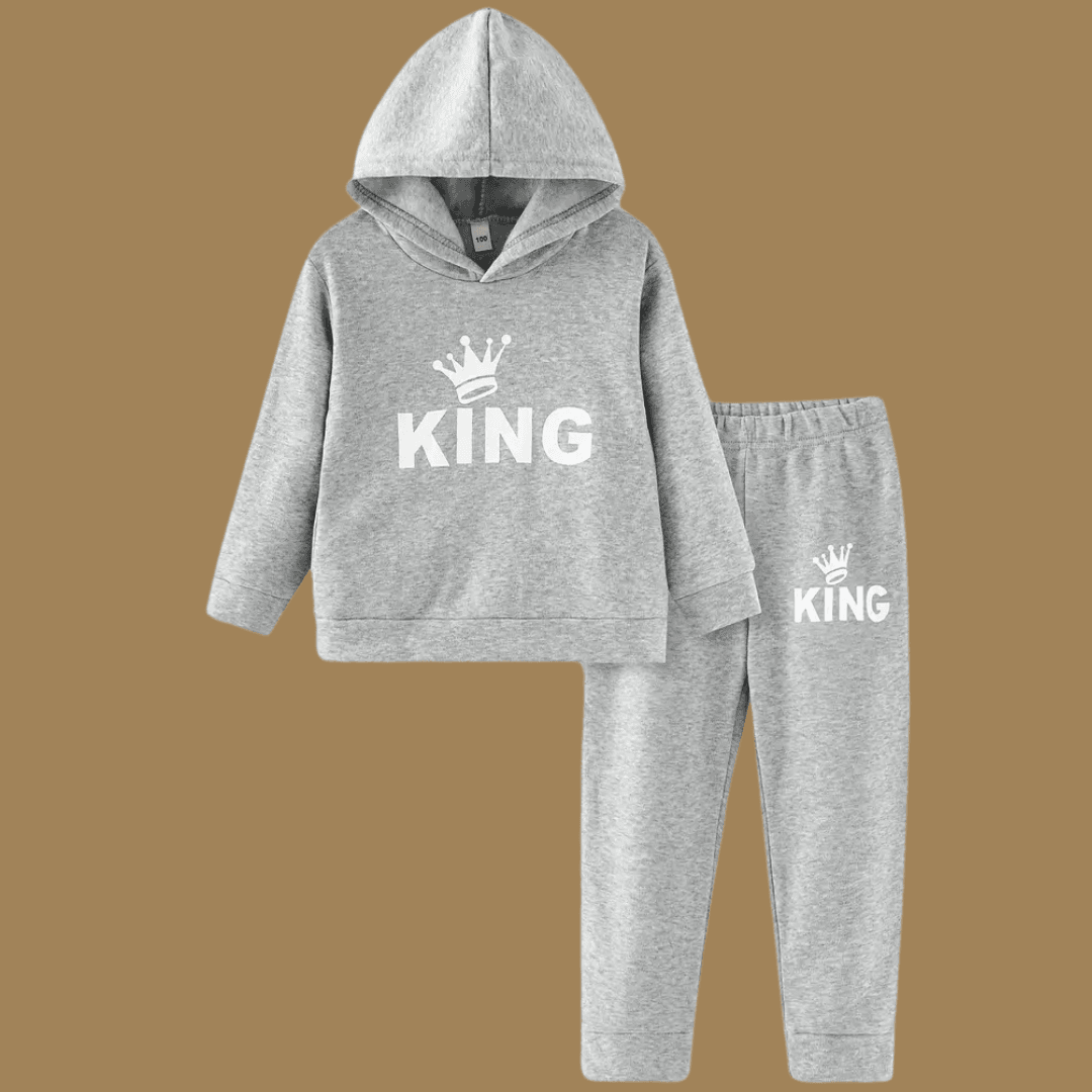 King Fleece Hoodie Tracksuit - Kin Trends