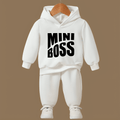 Mini Boss Fleece Hoodie Tracksuit - Kin Trends