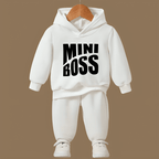 Mini Boss Fleece Hoodie Tracksuit - Kin Trends