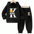 K For King Fleece Hoodie Tracksuit - Kin Trends