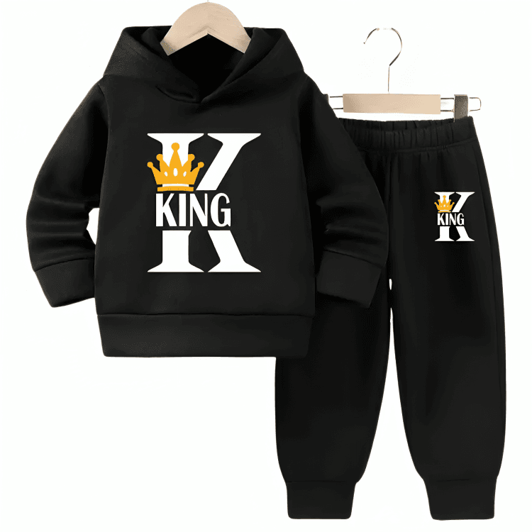 K For King Fleece Hoodie Tracksuit - Kin Trends