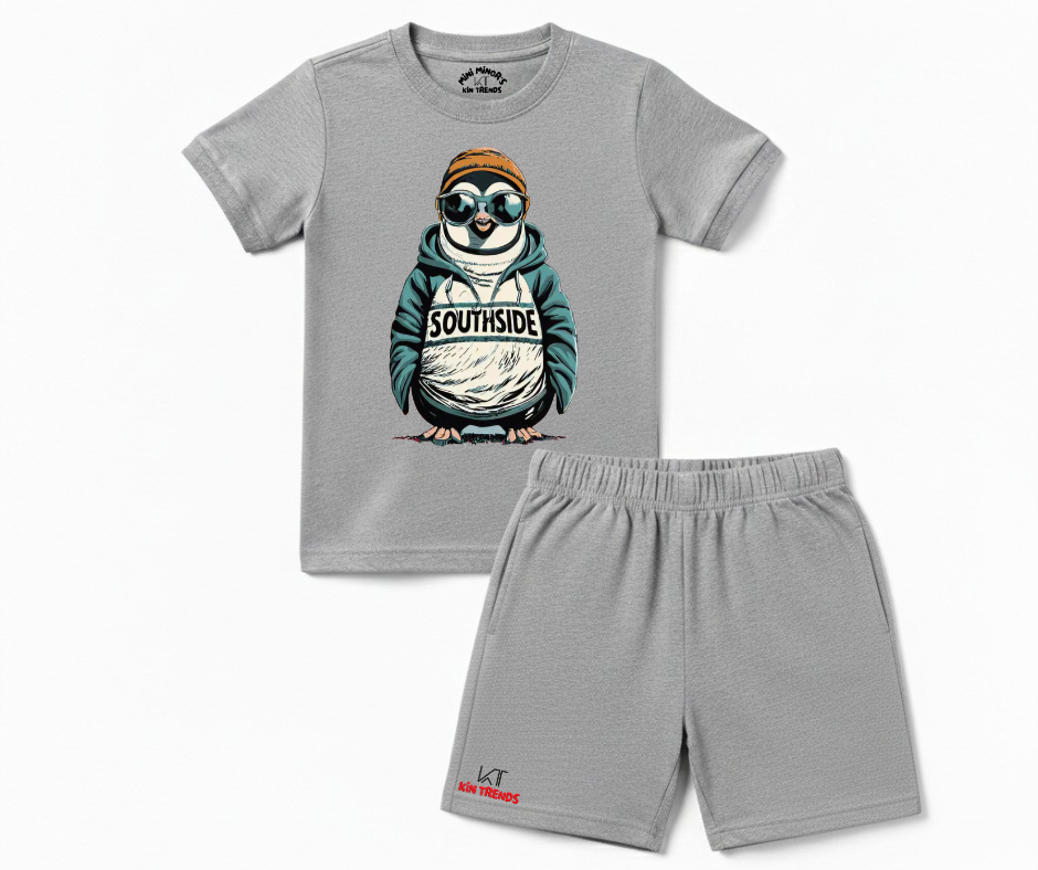 Southside Penguin Shorts Set