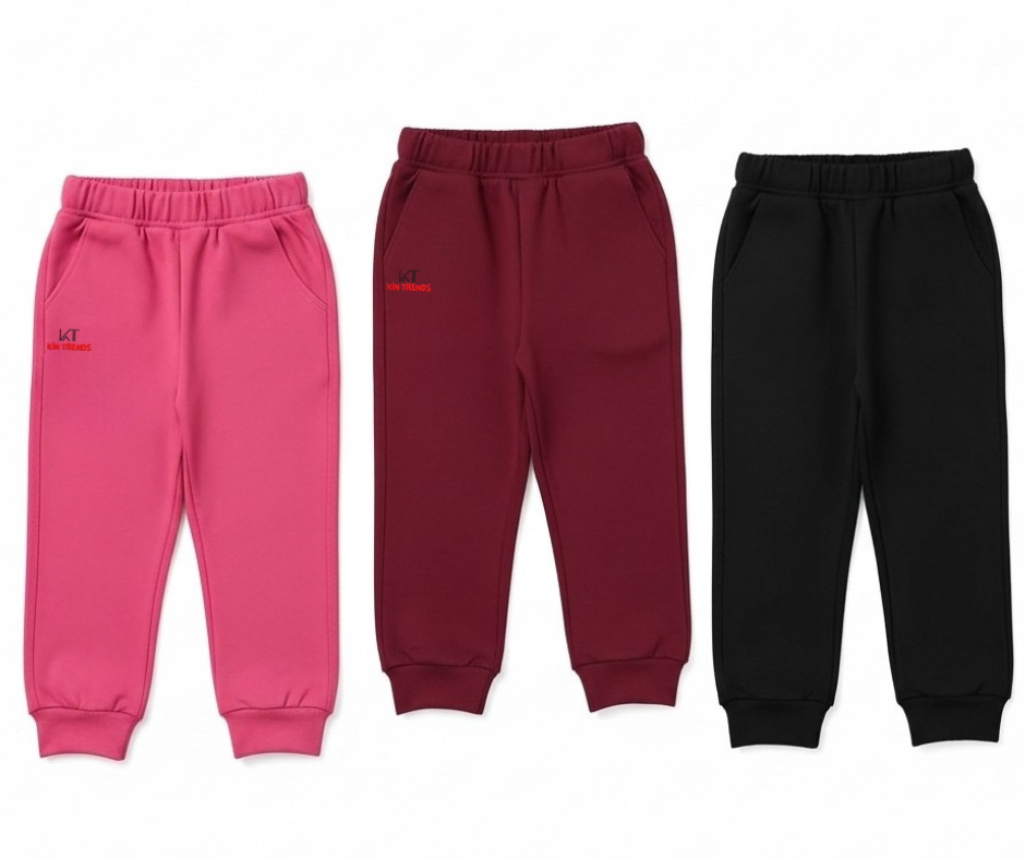 Pack of 3 kids summer trousers for boys and girls