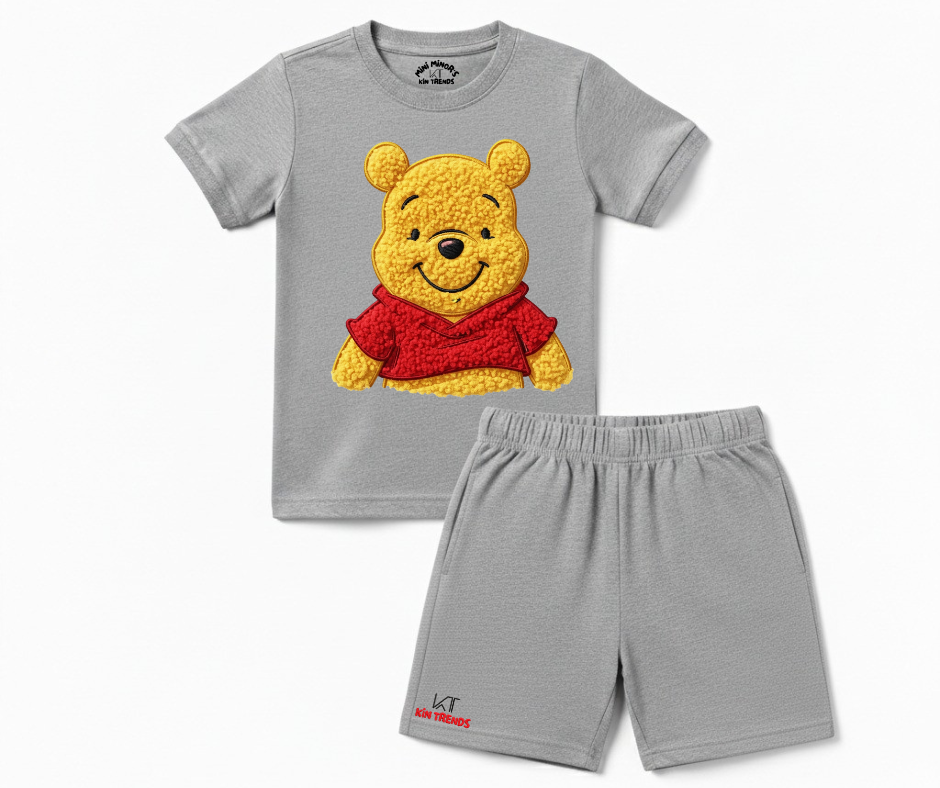 WTP Shorts Set (Not Embroidered) Kids T shirt and shorts | Mini Minors Kin Trends | Kintrends