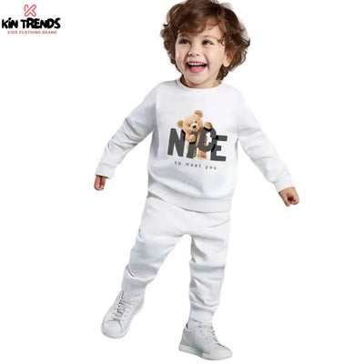 Nice Bear Fleece Tracksuit - Kin Trends