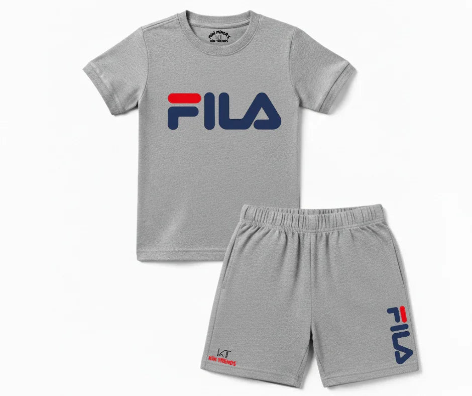 FLA Shorts Set Kids T shirt and shorts | Mini Minors Kin Trends | Kintrends