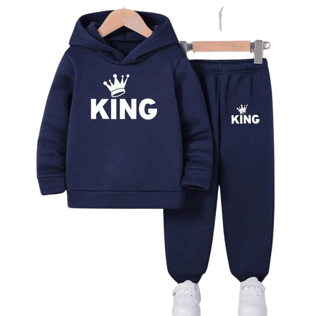 King Fleece Hoodie Tracksuit - Kin Trends