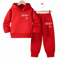 WOW Fleece Hoodie Tracksuit - Kin Trends