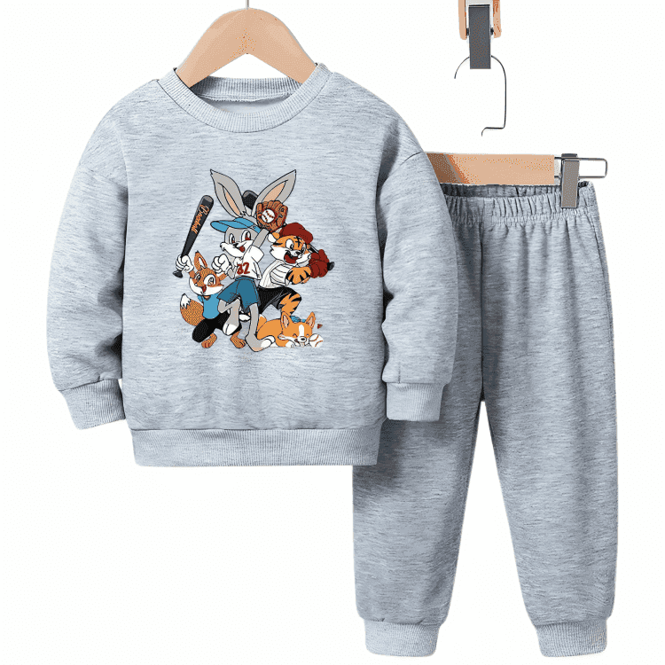 Cartoons Fleece Tracksuit - Kin Trends