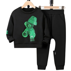 Greeny Cap Bear Fleece Trouser and Sweatshirt