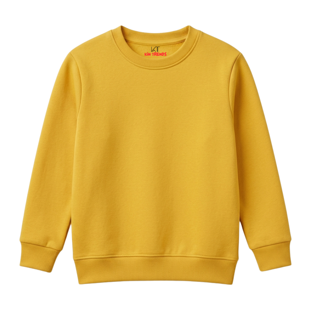 Plain 310GSM Cotton Fleece Sweatshirt