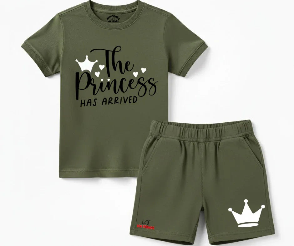 Princess Olive Core Shorts Set | Mini Minors Kintrends