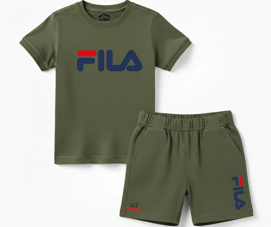 FLA Shorts Set Kids T shirt and shorts | Mini Minors Kin Trends | Kintrends