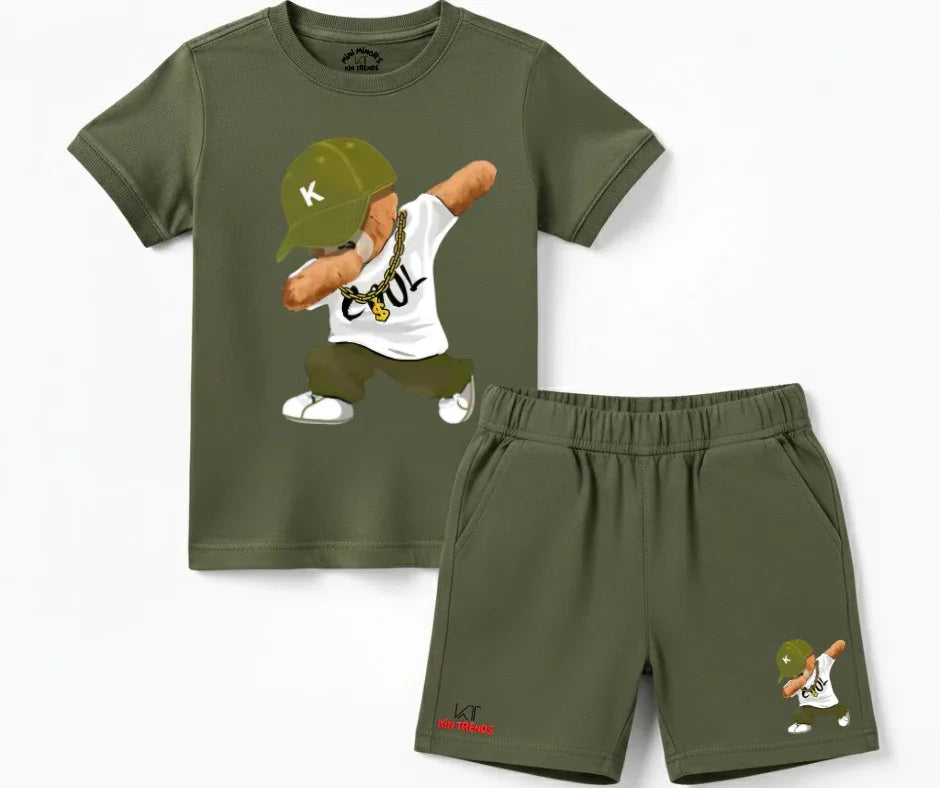 Favourite The SWAG Bear Shorts Set | Mini Minors Kintrends