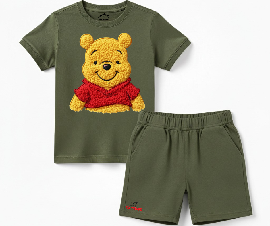 WTP Shorts Set (Not Embroidered) Kids T shirt and shorts | Mini Minors Kin Trends | Kintrends