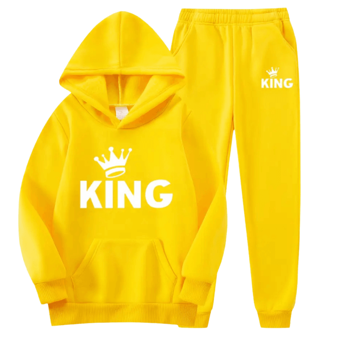 King Fleece Hoodie Tracksuit - Kin Trends