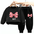 Hi Girls Fleece Tracksuit - Kin Trends