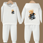 Skater King Front Back Fleece Hoodie Tracksuit - Kin Trends