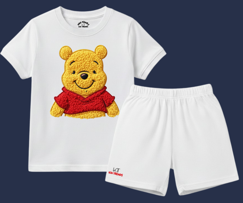 WTP Shorts Set (Not Embroidered) Kids T shirt and shorts | Mini Minors Kin Trends | Kintrends