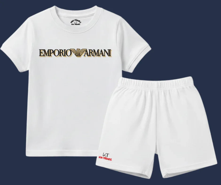 Empo Armni D1 Shorts Set (Not Embroidered) | Mini Minors Kin Trends