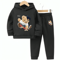 Yeah Skating Bear Fleece Hoodie Tracksuit - Kin Trends