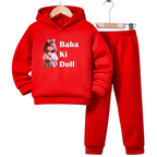 Baba Ki Doll Hoodie Tracksuit (Premium)