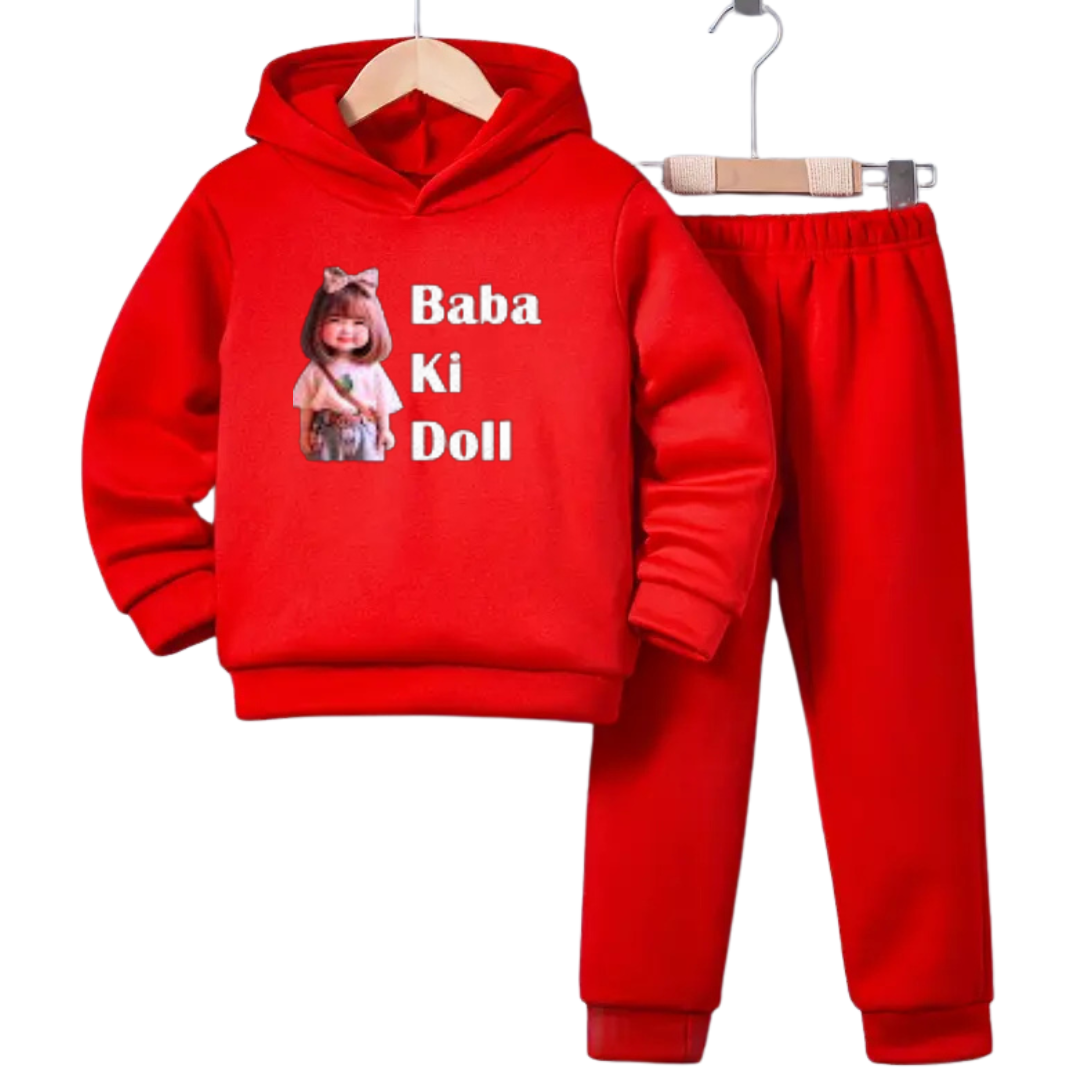 Baba Ki Doll Hoodie Tracksuit (Premium)