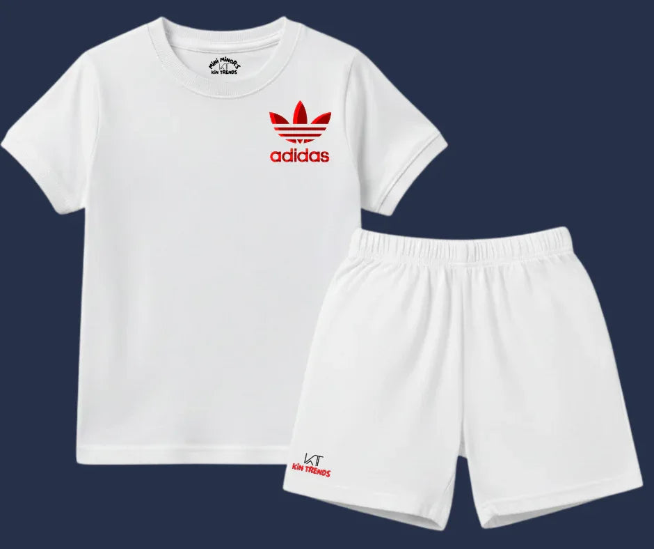 Addi D1 Shorts Set | Kids T shirt and shorts | Mini Minors Kin Trends | Kintrends