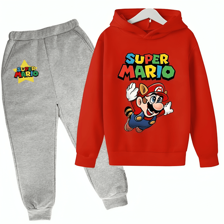 Super Mario Hoodie Tracksuit - Kin Trends