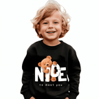 Nice Bear Fleece Sweatshirt - Kin Trends
