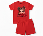 New Cute Doll Shorts Set