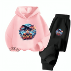 Goku Fleece Hoodie Tracksuit - Kin Trends
