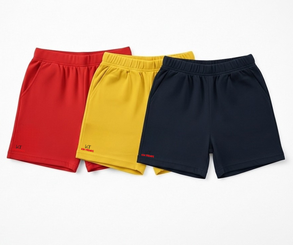 Pack of 3 Shorts for boys and girls
