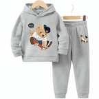 Yeah Skating Bear Fleece Hoodie Tracksuit - Kin Trends