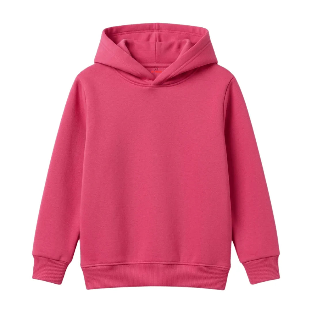 Premium Kids Plain 310GSM Cotton Fleece Winter Hoodie - Kin Trends
