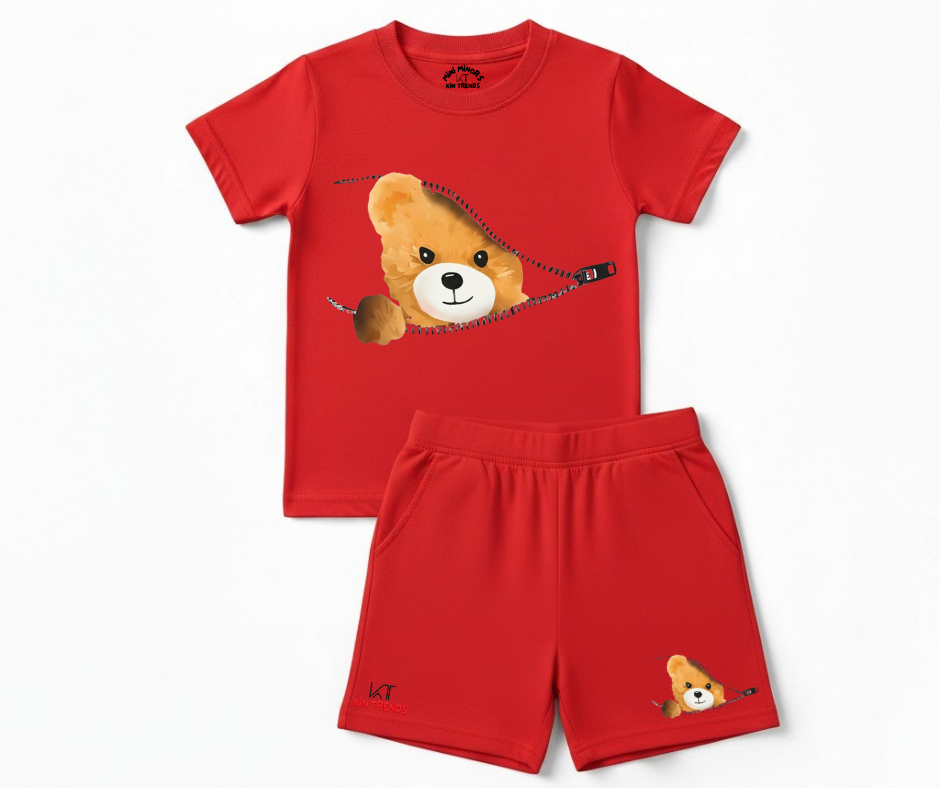 The Peek-a-Boo Shorts Set | Mini Minors Kintrends