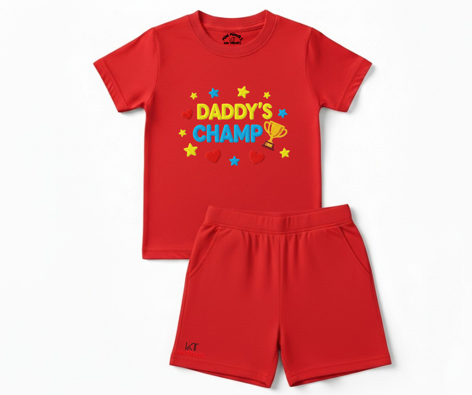 Premium Daddy Champ Shorts Set (Not Embroidered)
